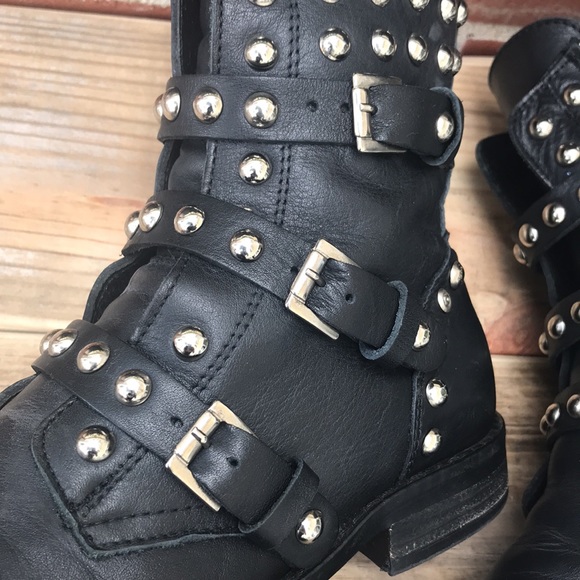 Steve Madden Mexican Leather Studded Boots - Picture 11 of 16